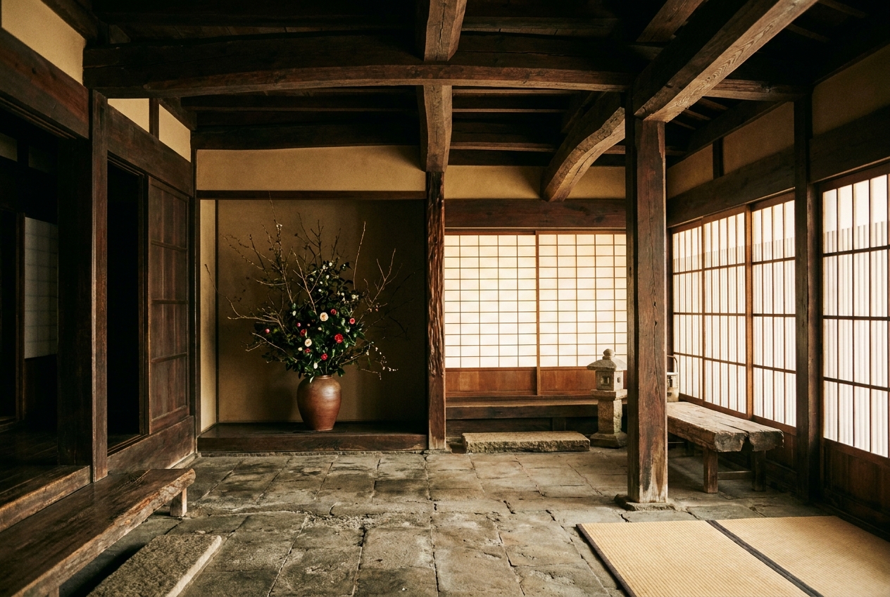 旅館の入口